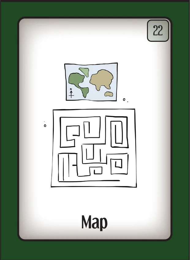 The Map, an Object card
